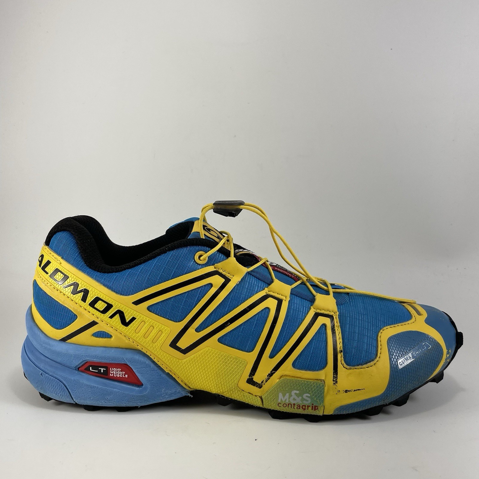 Scarpe Salomon Speedcross 3 Trail Running Uomo Taglia 11 Blu Cielo Giallo Atletiche