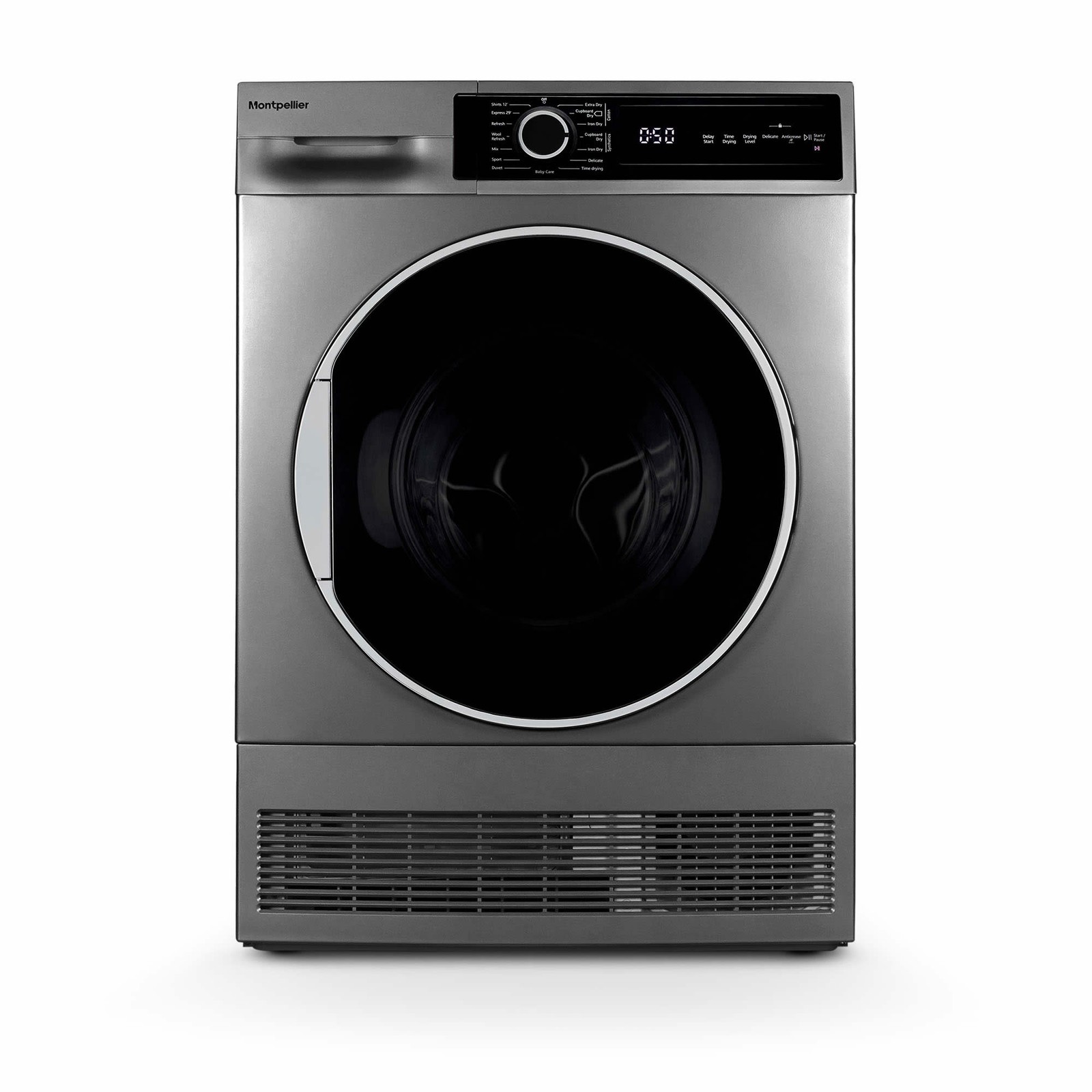Montpellier 8kg Tumble Dryer Sensor Drying Class B Silver MTDC8SDS