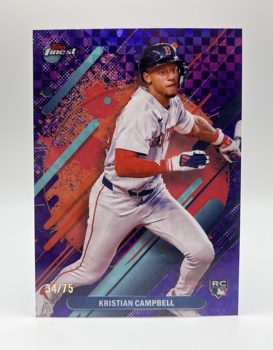 2025 Topps Finest - Rare Kristian Campbell #259 Checkerboard Refractor 34/75
