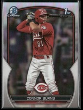 Connor Burns Rookie 2023 Bowman Draft Chrome Refractors Cincinnati Reds #BDC-159