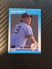 1987 Fleer Classic Miniatures - Dave Righetti #90 New York Yankees 