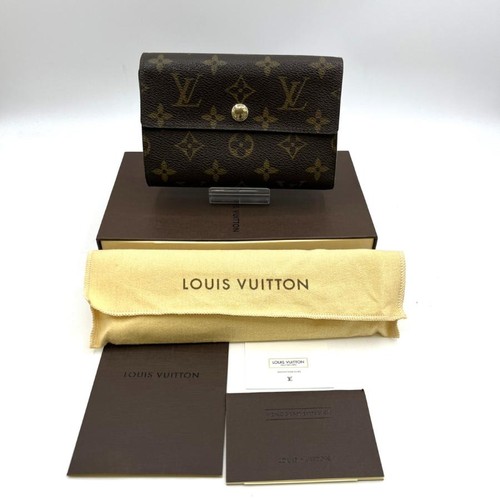 Louis Vuitton Monogram Tri-fold Wallet Women's Used From Japan