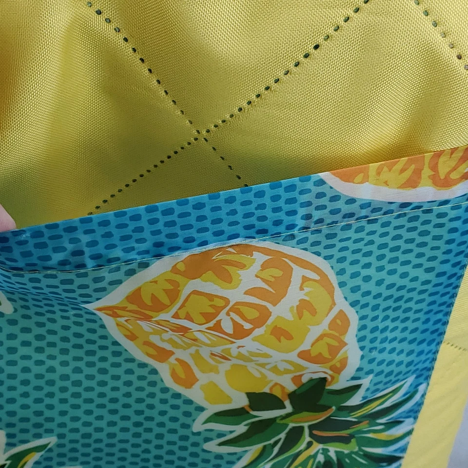 Fold Away Pineapple Outdoor Blanket In A Bag 60”x 70” Self Contained Zip Up Bag - Image 2 of 4