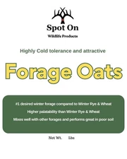 Spot On Winter Forage Oats Seed 10 lb Bag – Deer & Turkey Food Plot, Cold Hardy