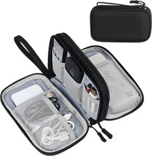 Electronic Organizer, Travel Tech Pouch Bag, Medium, Black