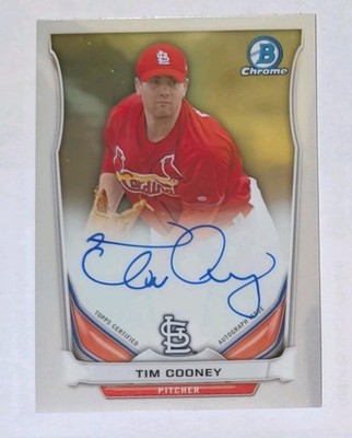 2014 Bowman Chrome Tim Cooney Auto #bcap-tc Cardinals Rookie Autograph 