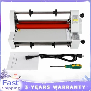 Hot Cold Roll Laminator Single + Dual Sided Digital Display Laminating Machine~