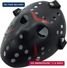 COSTOYFUN Horror Hockey Mask Halloween Costume Cosplay Masquerade Prop