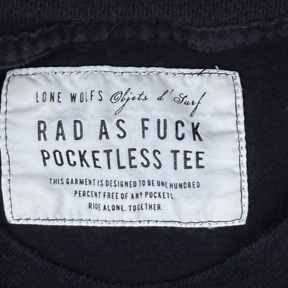 Футболка без кармана Lone Wolf's Objects d' Surf S черная причудливая Crazytown - Изображение 2 из 4