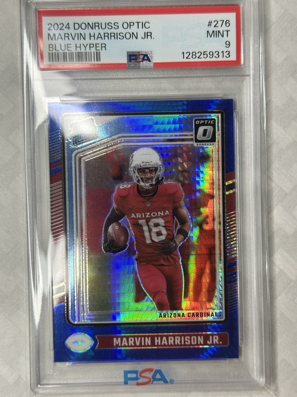 2024 Panini Donruss Optic - Rated Rookie Marvin Harrison Jr. #276 Blue Hyper