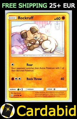Rockruff - SM12 #123/236 SM - Cosmic Eclipse Saya Tsuruta LP
