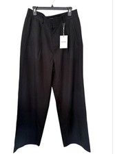 EverlaneWay - High Draped Pants Women’s Black Size 14 Wide Leg NWT