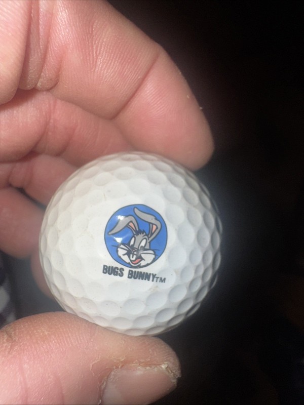 BUGS BUNNY LOONEY TUNES WARNER BROS LOGO GOLF BALL PRECEPT VINTAGE