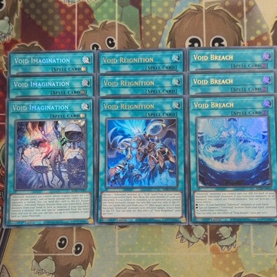 3 x Void Imagination, Reignition & Breach Secret/Ultra BLTR-DE101/015/016 YuGiOh