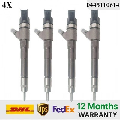 4X 0445110614 Common Rail Fuel Injector for Fiat Panda Alfa Romeo MiTo 1.3L MJTD