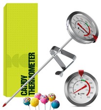 Candy Thermometer with Pot Clip - Deep Fry Oil Thermometer for Frying and Can...