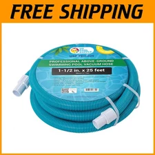 1-1/2" Diameter Above Ground Pool Vacuum Hose - Lightweight & Kink-Free Design