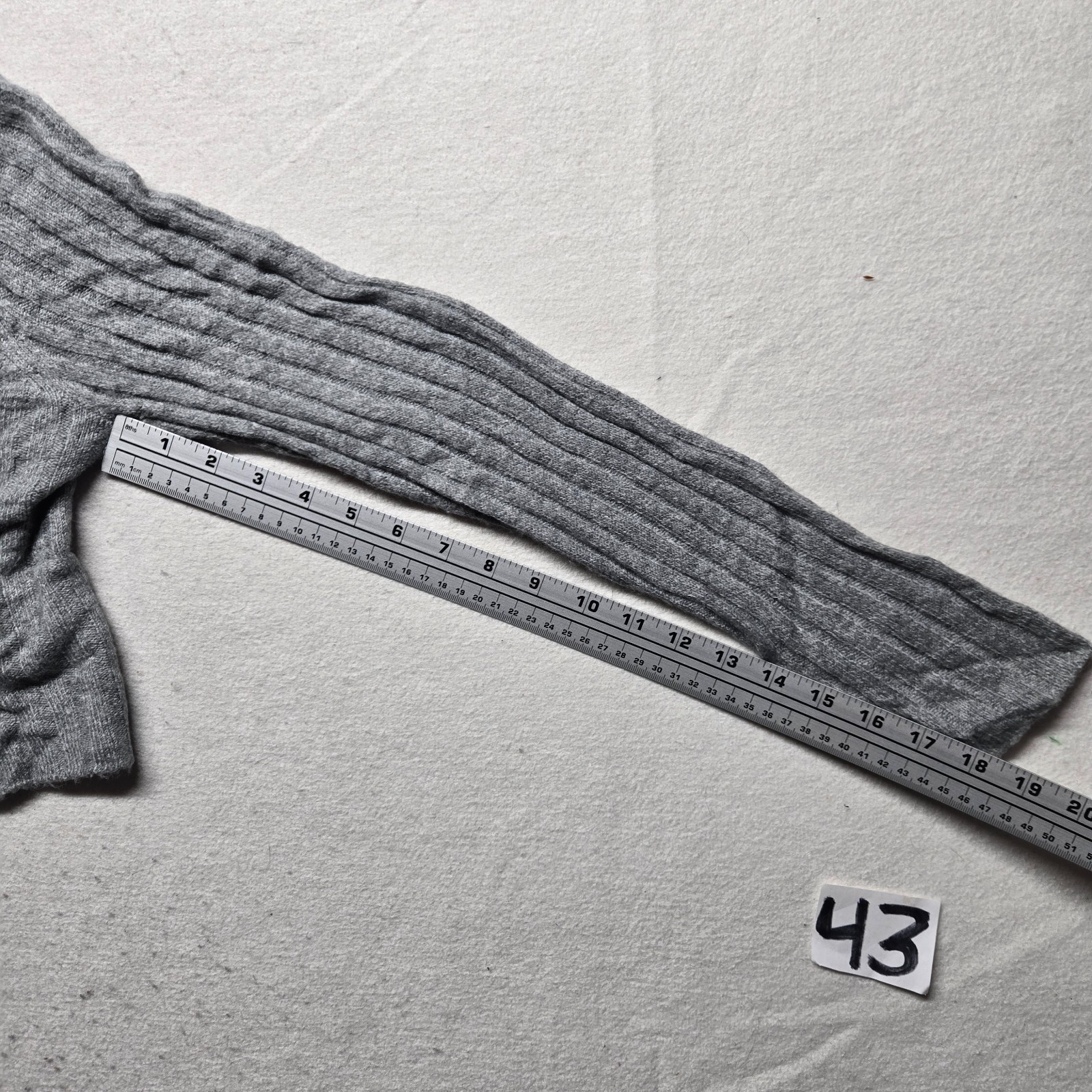 American Eagle Solid Gray Ribbed Knit Crop Y2K Bu… - image 6