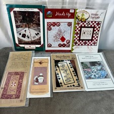 Christmas Holiday Winter Themed Lot of Quilt  Crafting Patterns Lot of 7 New