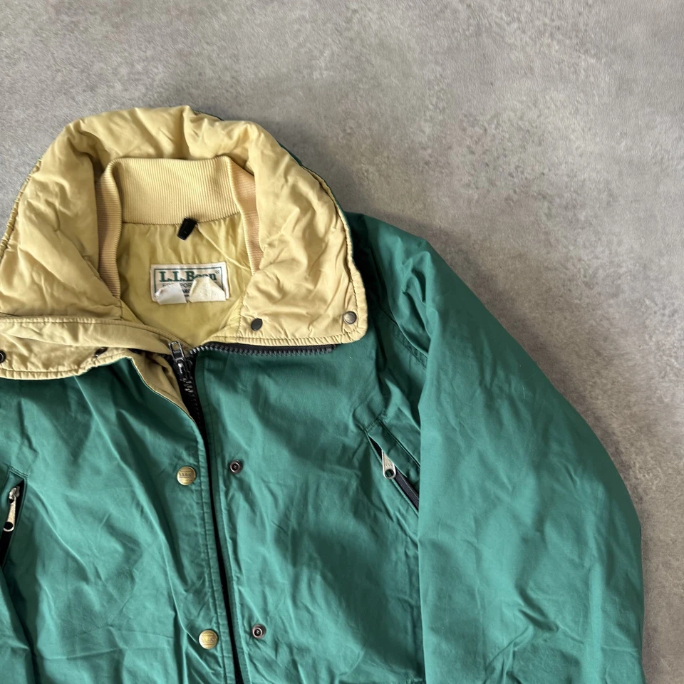 L.L.Bean Chore Jacket Mens Medium Vintage Made In USA Coat, Green - Image 2 of 4