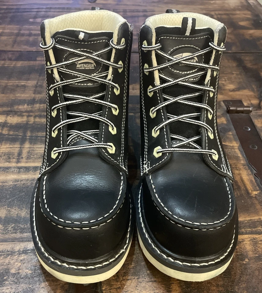 Women’s Avenger Work Boots A7552 Waterproof Steel Toe 7M - Image 2 of 4