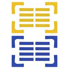 24Pc Pickleball Court Marking Kit, Line Markers Multicolor