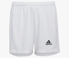ADIDAS YOUTH GIRLS SQUADRA 21 SHORTS In White Sz Small Football/Soccer NEW