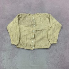 Vintage knitted cardigan Patterned chunky knit Women's