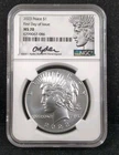 2023 $1 Peace Silver Dollar PCGS MS 70 First Day Issue Peace Label 7456