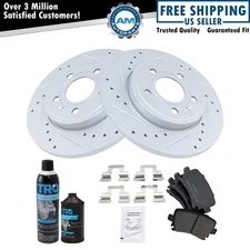 Rear Semi Metallic Brake Pad & 288mm Performance Rotor Kit Direct Fit