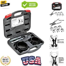 Powerbuilt Piston Ring Compressor Tool Set for Car Engine, Vehicle Maintenanc...