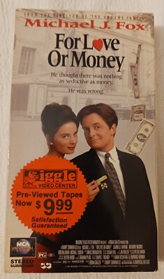For Love Or Money VHS - Michael J. Fox, Gabrielle Anwar, Anthony Higgins