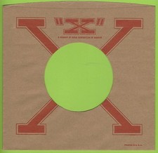 "X" red/brown RECORDS REPRODUCTION RECORD COMPANY SLEEVES pack of 10 