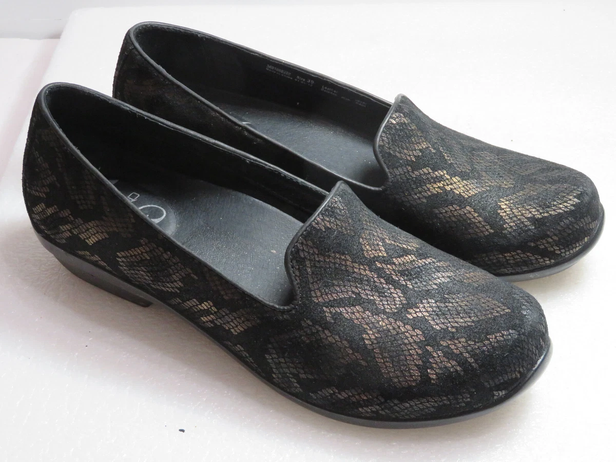 Women s Dansko olivia bronze Leather Flats slip on loafer comfy 39