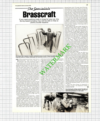 Chris Glover Brasscraft Guildford Surrey - 1983 Artikel
