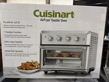 Cuisinart CTOA-122 Air Fryer Toaster Oven Stainless Steel 1800W, Convection Bake