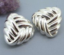 Sterling Silver Christian Dior SeaShell Stud ...