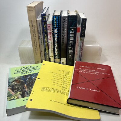 Counter-insurgency and Guerrilla Warfare book LOT of 12 Vietnam Algeria Malayan