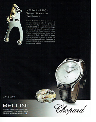 Werbung Advertising 127 2013 Chopard Uhr L.U.C XPS Bellini