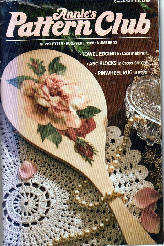 Lot of 3 Annies Pattern Club Newsletter 1988 51 52 54 Needlecraft w Patterns - Image 3 of 4
