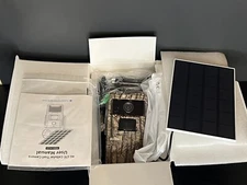 4G LTE CELLULAR TRAIL CAMERA 2K STREAMING BUILT IN SIM CARD SOLAR & NIGHT VISION