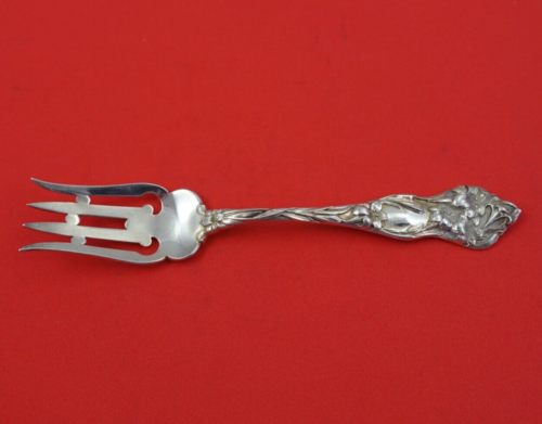 Lily by Watson Sterling Silver Pastry Fork with Bar 6" Heirloom Silverware - Picture 1 of 3