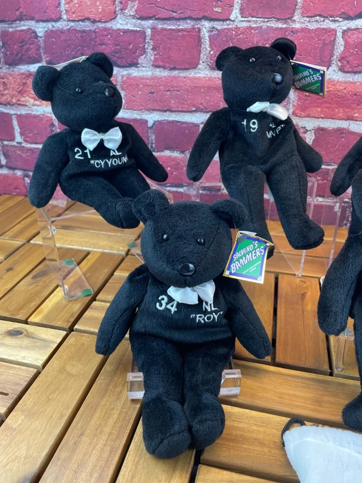 Lot of 8 SALVINO'S BAMMERS BEARS BASEBALL MLB NATIONAL LEAGUE 7 Black & 1 White - Image 3 of 4