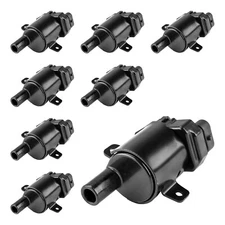 8 Round Ignition Coils Pack For Chevy Silverado GMC Sierra Yukon 4.8L 5.3L 6.0L