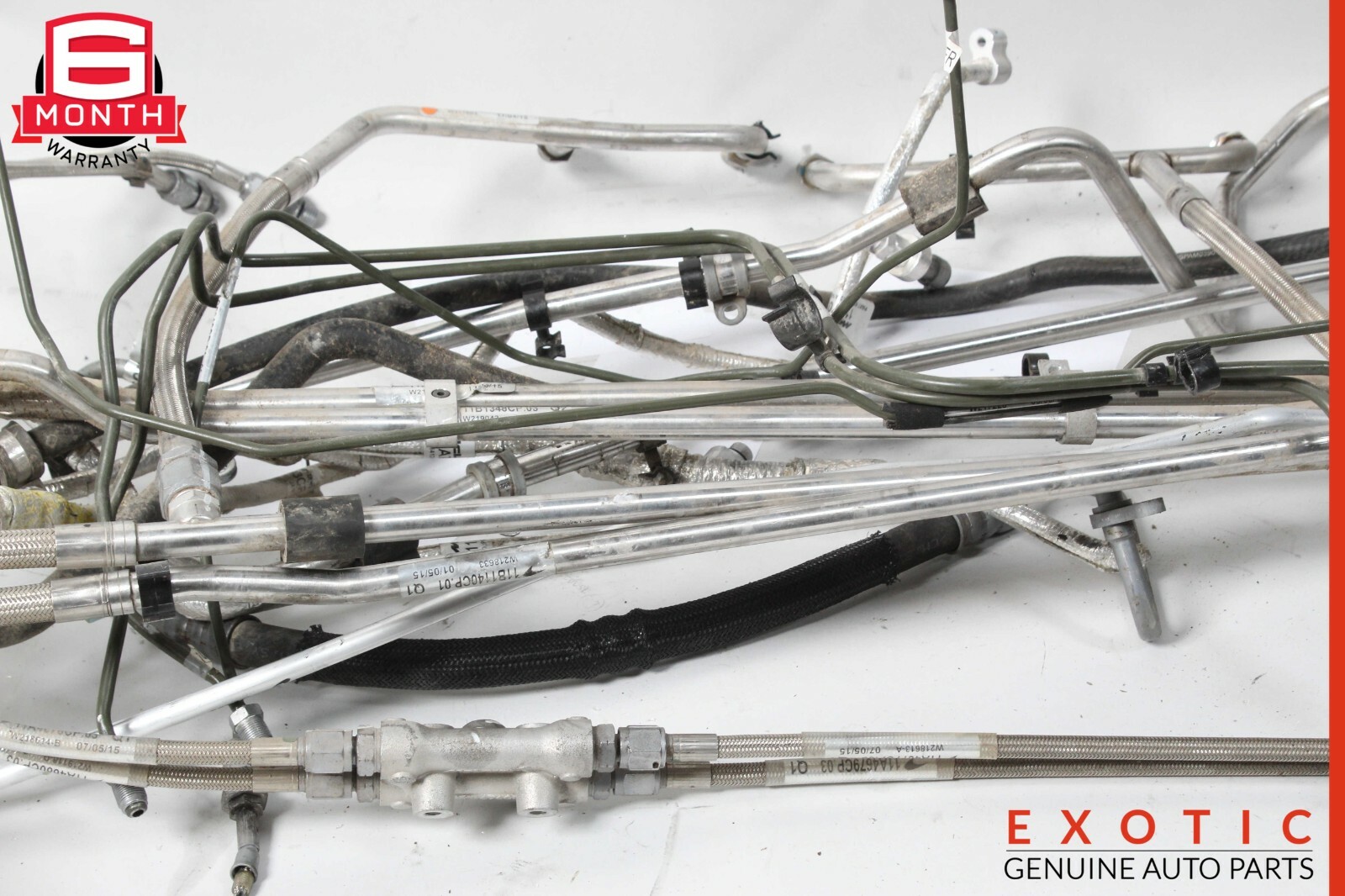 15-17 McLaren 650S Tube AC A/C Hydraulic Hose Hoses Line Lines Assembly OEM 