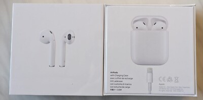 Apple AirPods with Charging Case 2nd Generation MV7N2ZM/A Brand New Sealed  White 190199098572 UK