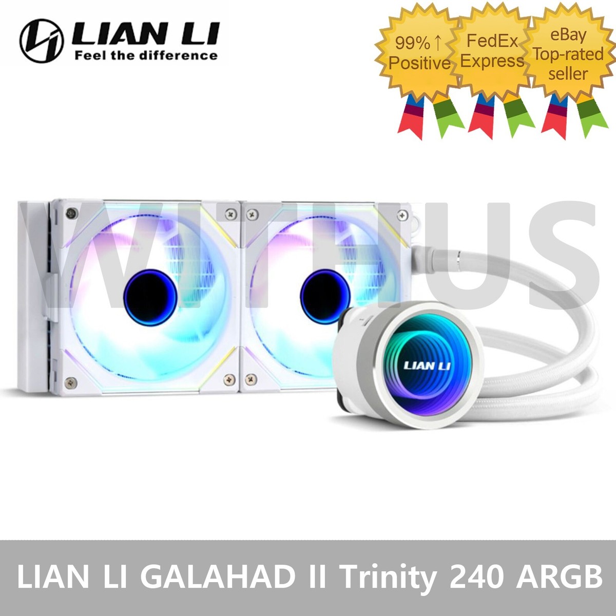 LIAN LI GALAHAD II Trinity SL-INF 240 ARGB Fan Cooler - White | eBay