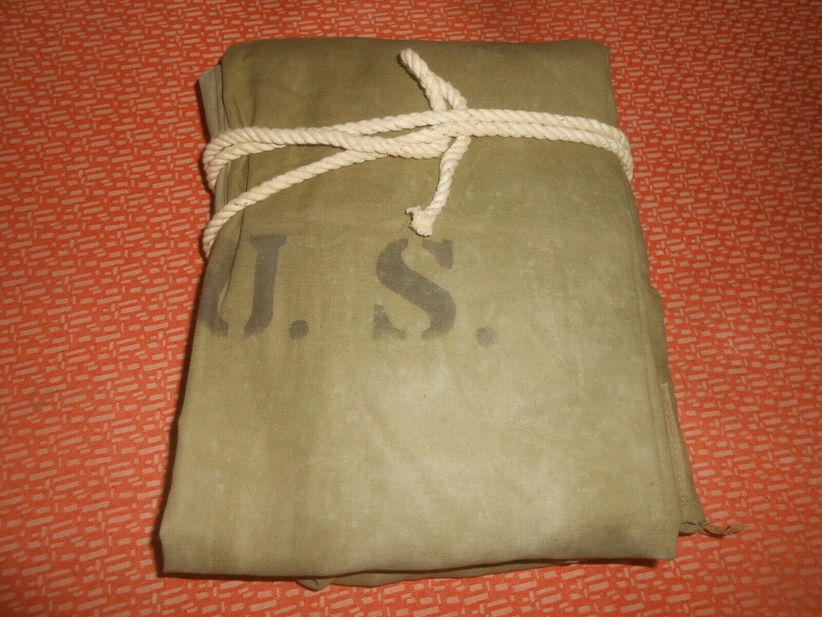 US.ARMY WW2 1942年 2xハーフ 1/2パップテント 軍幕 US.ARMY WW2 1942年 2xハーフ 1/2パップテント 軍幕