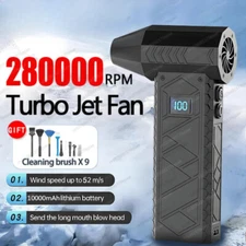 280000RPM Mini Turbo Jet Fans Powerful Air Blower Duster Adjustable wind speed