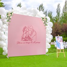 Wedding Backdrop Stand Stand Kit Metal Backdrop Stand for Wedding/Party/Ceremony